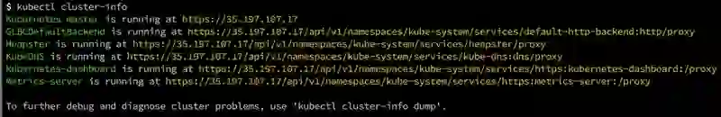 GKE Cluster Info