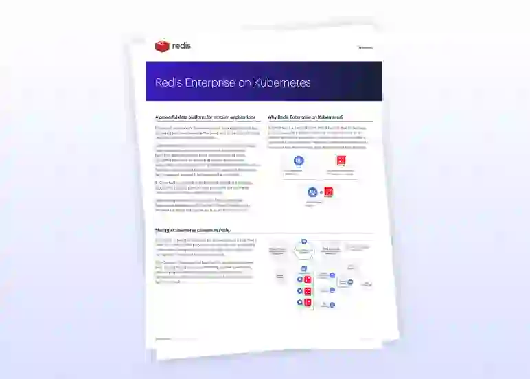 Redis Datasheet | Redis Enterprise as a Stateful Service on Kubernetes