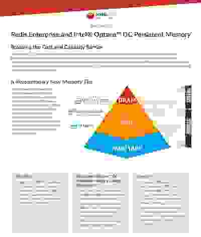 Redis Datasheet | Redis Enterprise and Intel® Optane DC Persistent Memory