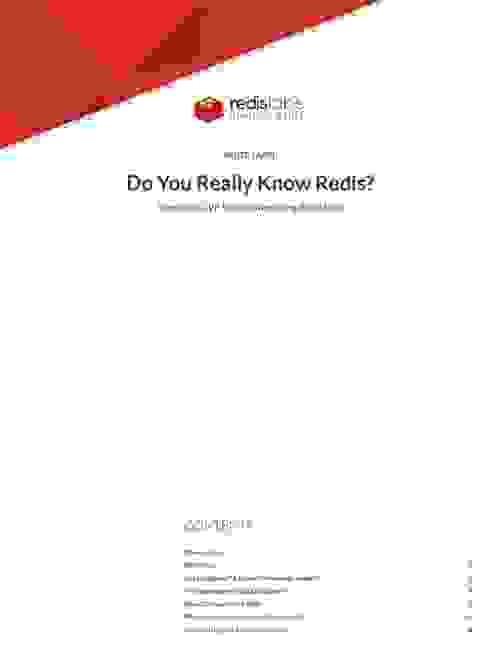 Redis White Paper | Do You Really Know Redis?