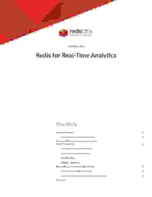 Redis White Paper | Redis for Real-Time Analytics
