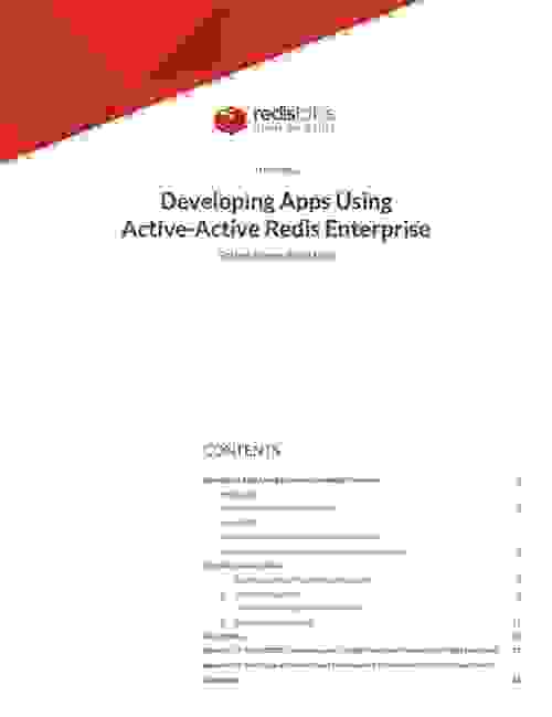 Developing Apps Using Active-Active Redis Enterprise
