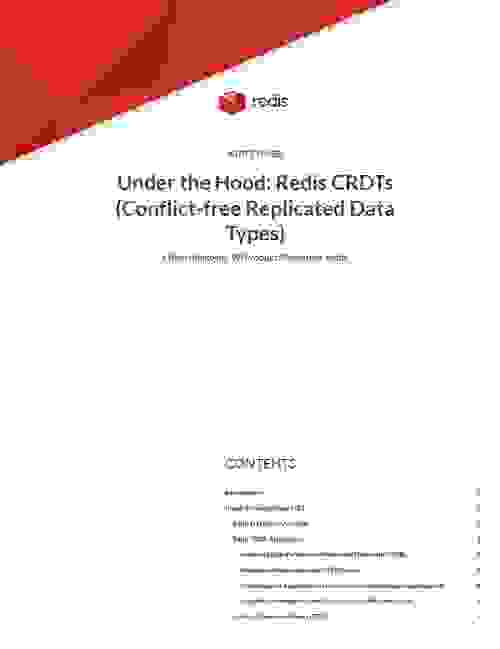 Redis White Paper | Under The hood: Redis CRDTs
