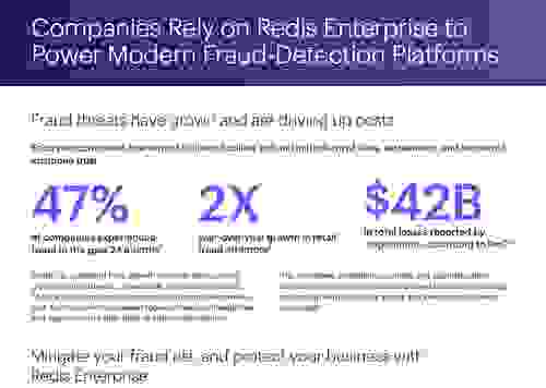 Redis Datasheet | Companies Rely on Redis Enterprise to Power Modern Fraud-Detection Platforms