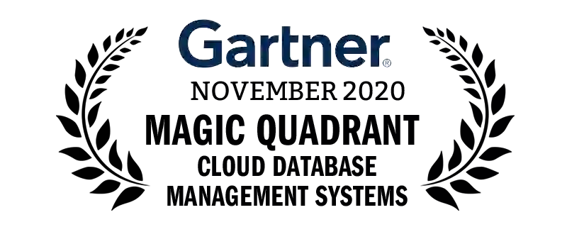 Gartner Magic Quadrant for Cloud DBMS 2020
