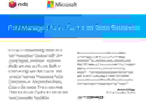 Redis Datasheet | Fully Managed Azure Cache for Redis Enterprise