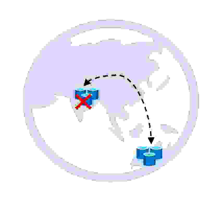 image showing regional Azure outages