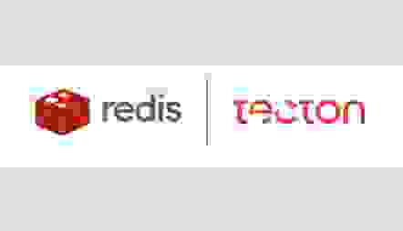 Redis and Tecton logos side by side