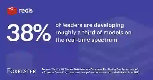 38% of leaders are developing roughly a third of models on the real-time spectrum