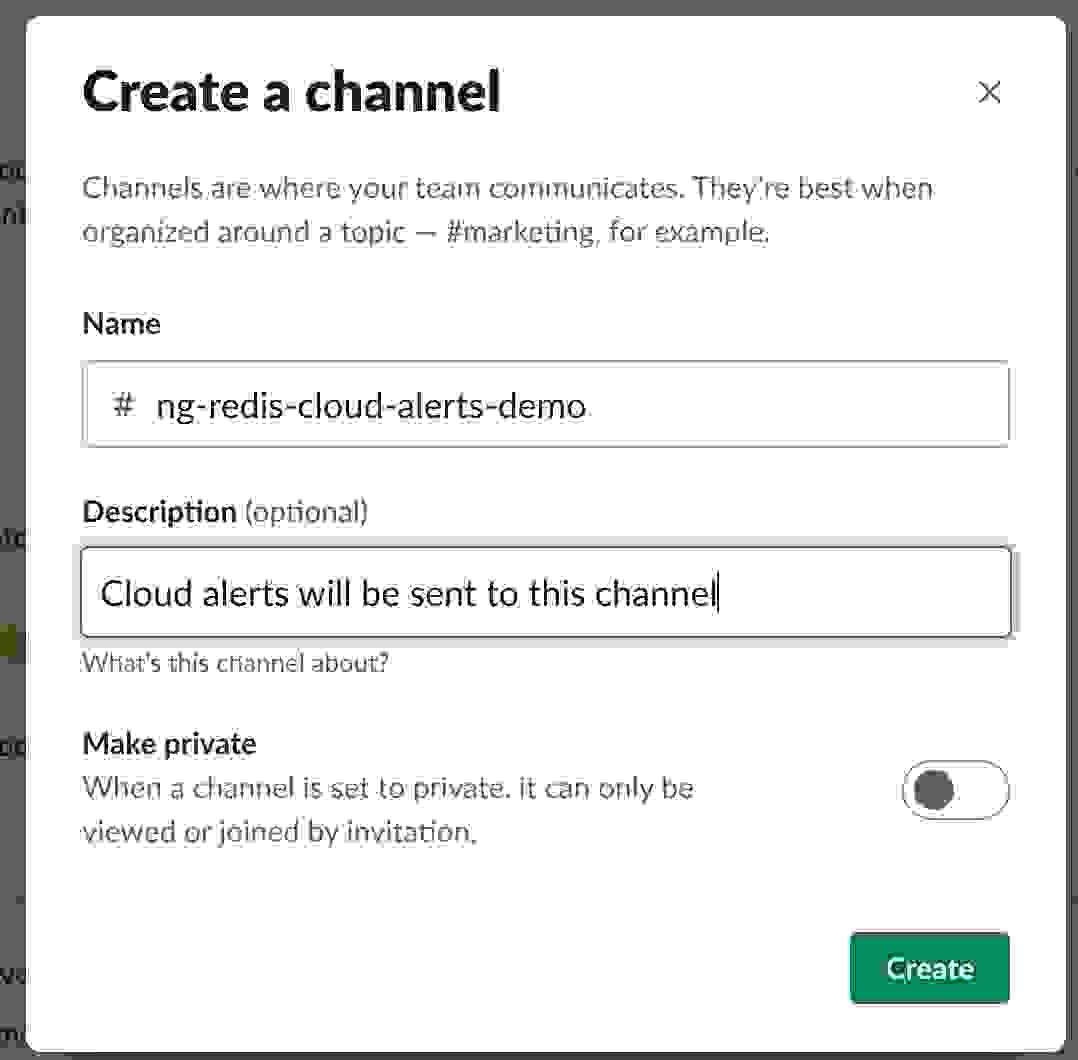 How To Receive Redis Cloud Alerts Via Slack
