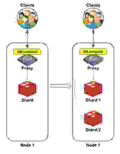 database endpoint from client to client diagram.