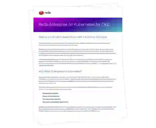 Redis Enterprise on Kubernetes for GKE